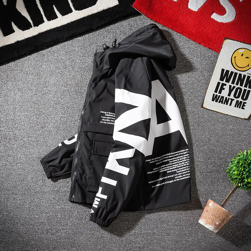 Hip Hop Bloom Jacket for Men - Trendy Oversized Style