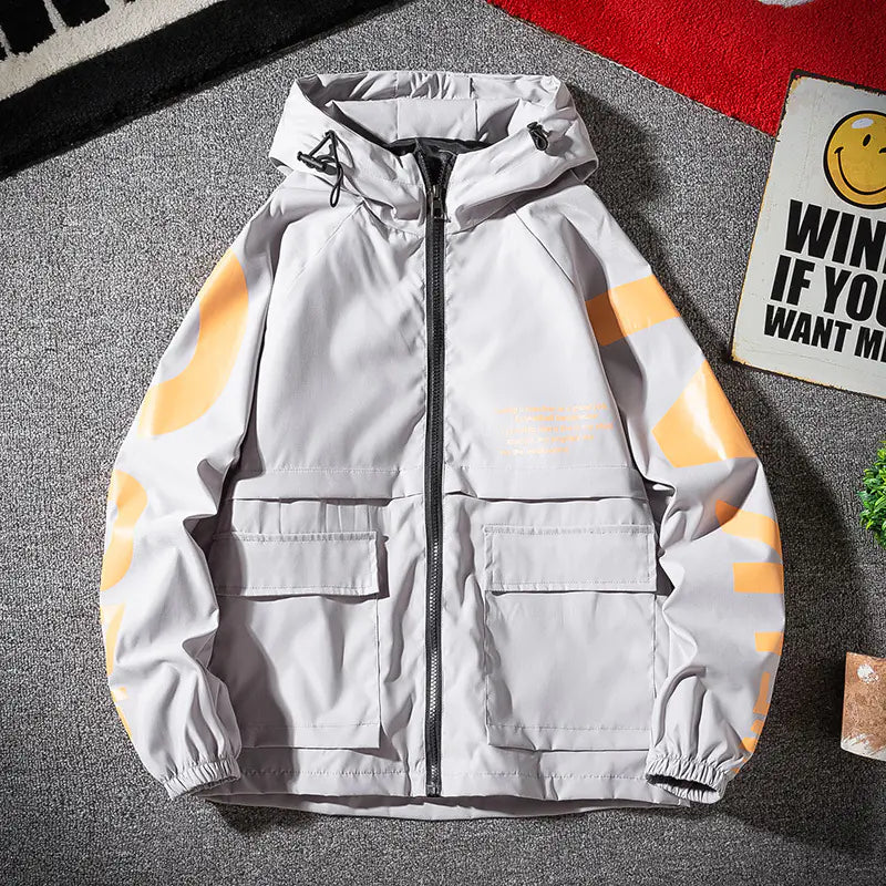 Hip Hop Bloom Jacket for Men - Trendy Oversized Style