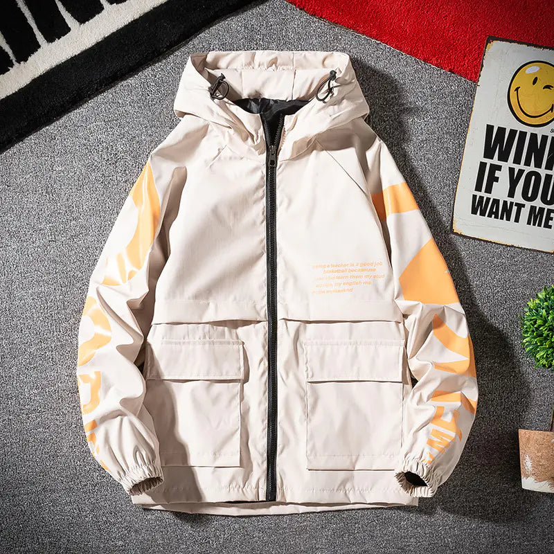 Hip Hop Bloom Jacket for Men - Trendy Oversized Style